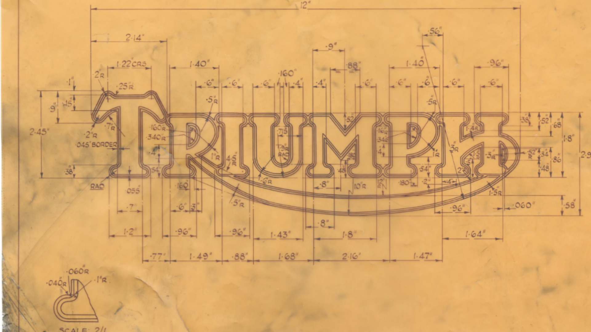 Design of Triumph Heritage logo